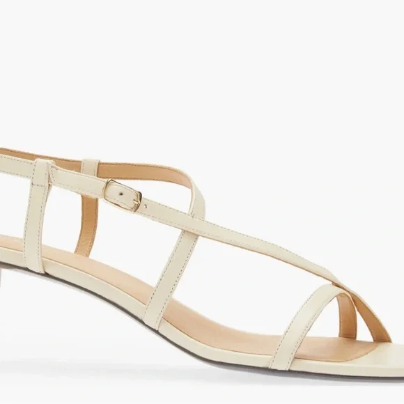 Frame Women’s Le Braxton Beige Strappy Sandal as 38.5 (8.5)